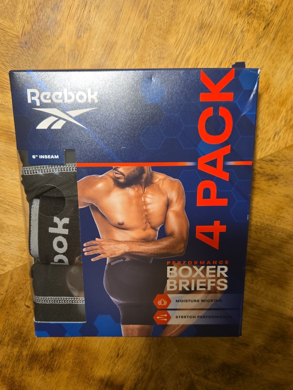 Men's Reebok Boxeer Briefs In Size Medium - 4 Pack